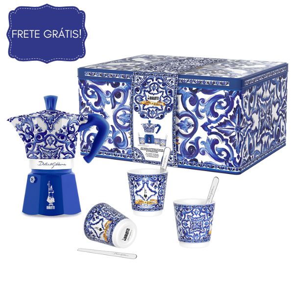 Caixa Cafeteira Dolce & Gabbana Mediterranean Blue – 6 xíc