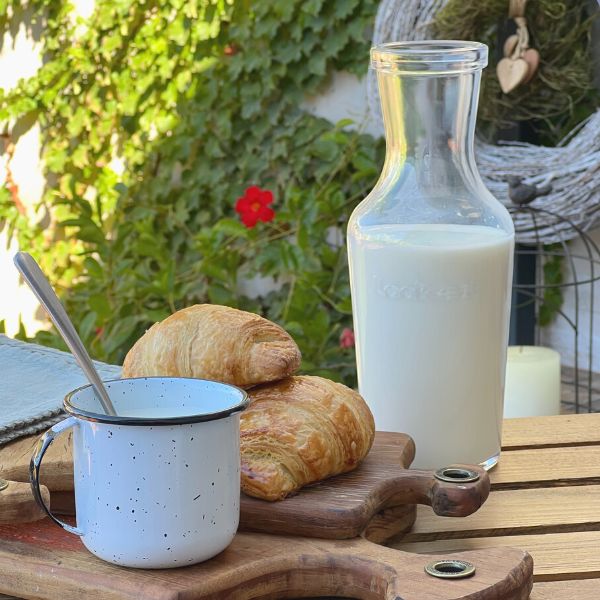 Caneca Esmaltada Gratinada Branca – 350 ml