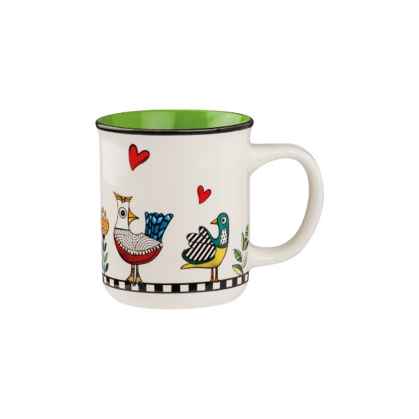 Caneca de Porcelana Cocoricó Egan Italy - Verde