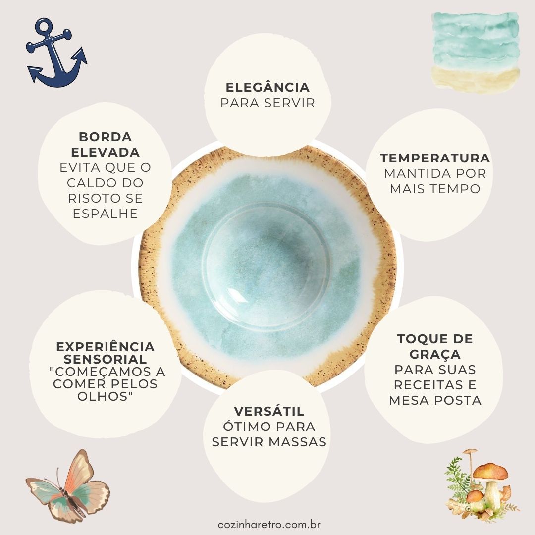 Prato para Risoto & Massa Oceano