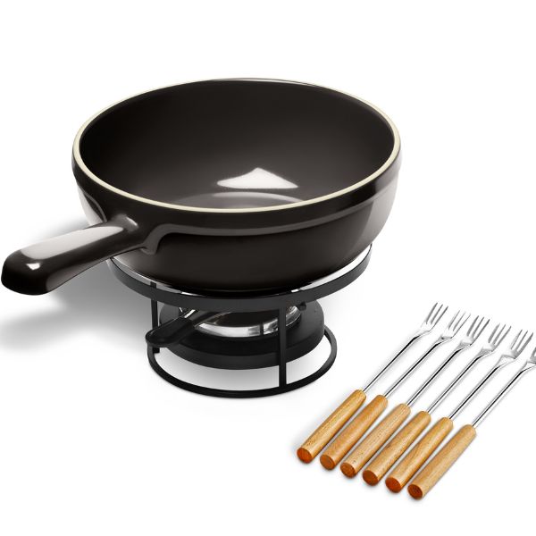 Conjunto Panela de Fondue Emile Henry - Preto