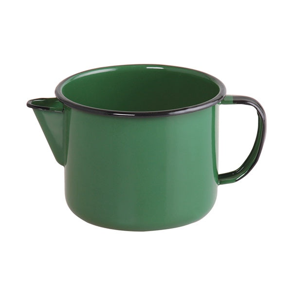 Caneca Esmaltada com Bico Verde - 1 L