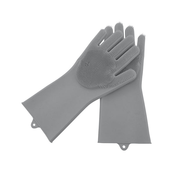 Par de Luvas de Silicone para Limpeza