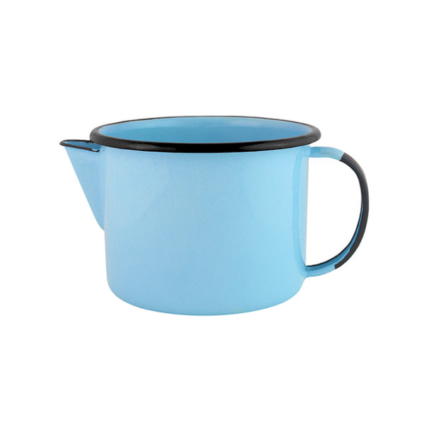 Caneca Esmaltada com Bico Azul Vintage - 1 L