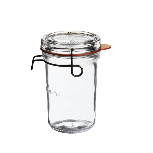 Pote de vidro com tampa removível 350 ml - Feito na Itália