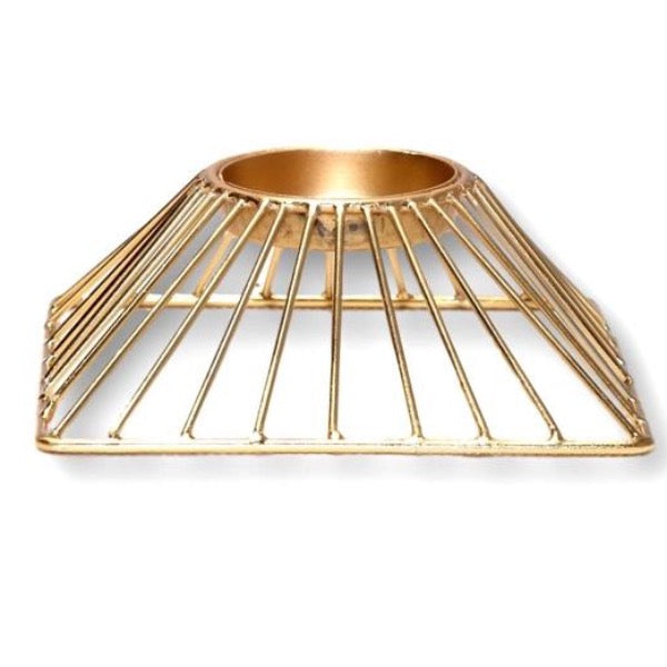 Castiçal de Ferro Dourado