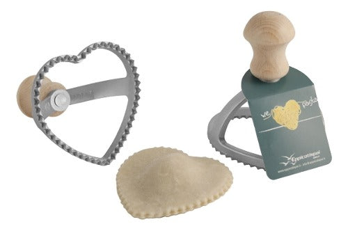 Cortador para ravioli em formato coração - 8,5 cm