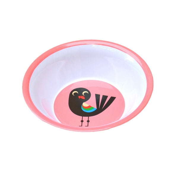 Tigela infantil OMM design escandinavo pássaro