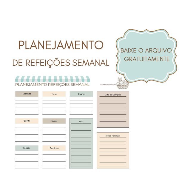 Planejamento de Refeições Semanal