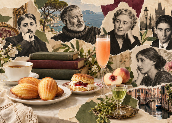 Sente-se à mesa com cinco grandes escritores