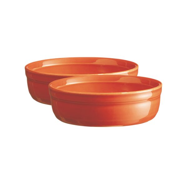 Conjunto Ramequim para crème brûlée (2) Laranja