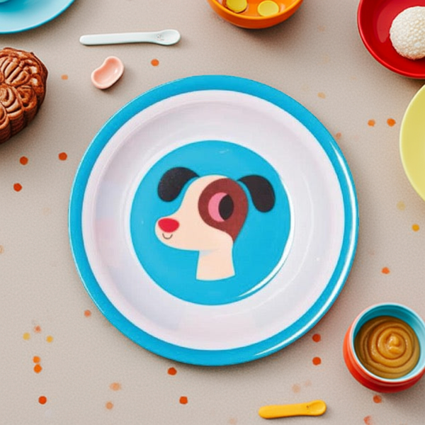 Tigela infantil OMM design escandinavo cachorro