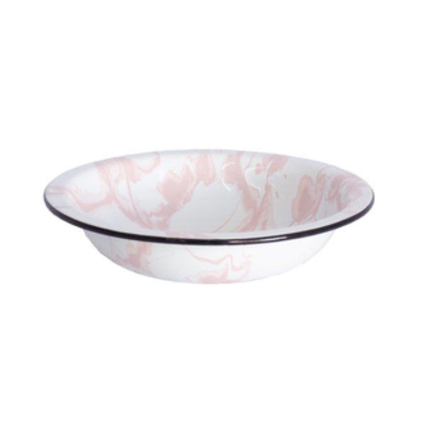 Bacia de Ágata Rosa Vintage Marmorizado - 28 cm