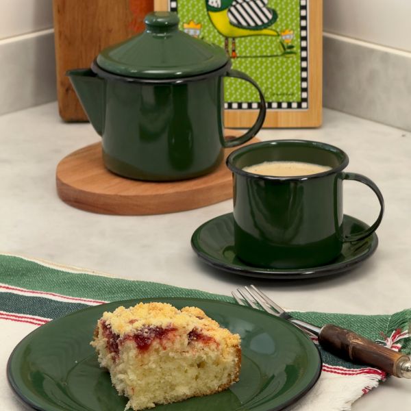 Caneca Esmaltada Verde - 370 ml