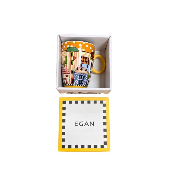 Caneca Paese Mio Egan Italy 430 ml - Amarelo