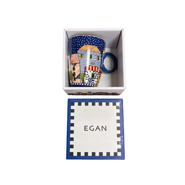 Caneca Paese Mio Egan Italy 430 ml - Azul