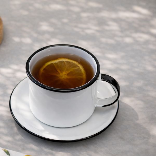 Caneca Esmaltada Branca - 370 ml