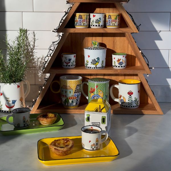 Açucareiro Egan Italy Le Casette - Amarelo