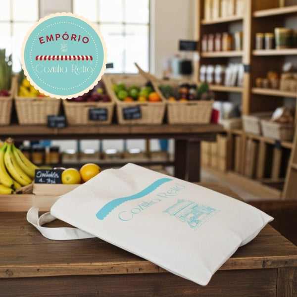 Ecobag de Algodão Cozinha Retrô - P (25x30)