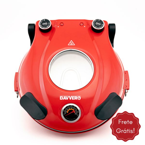 Forno de Pizza Elétrico Davvero 127 V - Vermelho