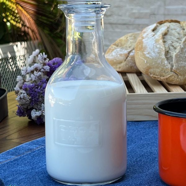 Garrafa de Vidro para Leite com Tampa Latte 500 ml - Feita na Itália