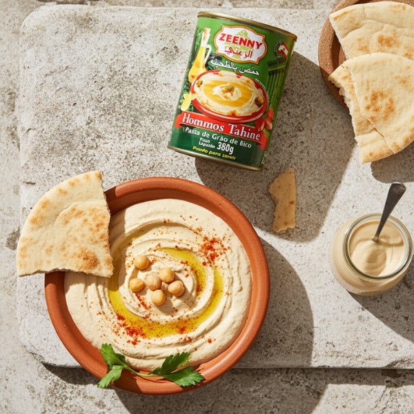 Hommos Tahine Zeenny - Pasta de Grão de Bico - 380 g