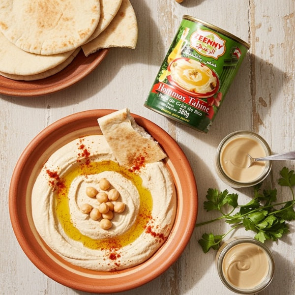 Hommos Tahine Zeenny - Pasta de Grão de Bico - 380 g