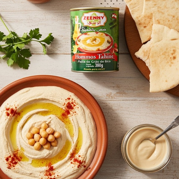 Hommos Tahine Zeenny - Pasta de Grão de Bico - 380 g
