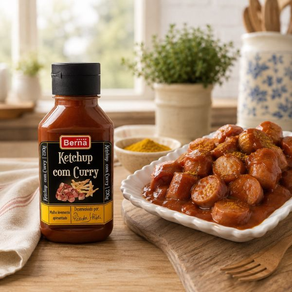 Ketchup com Curry Berna - 230 g