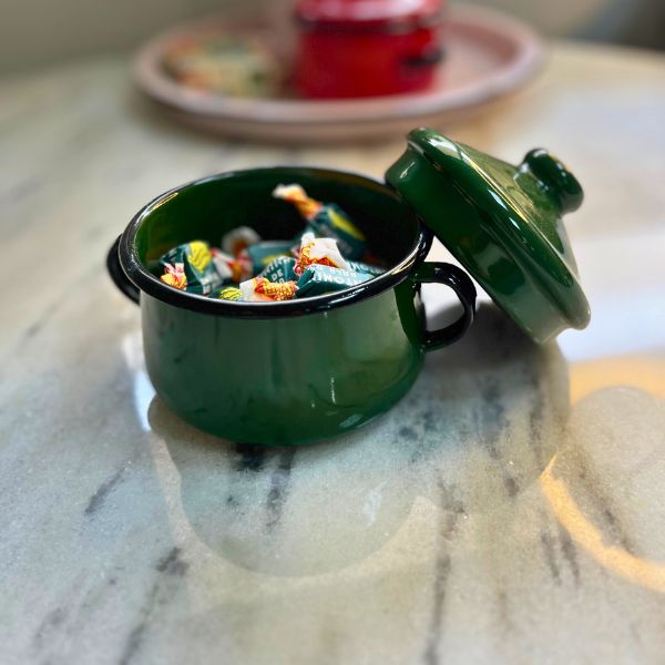 Mini Caçarola Esmaltada - Verde