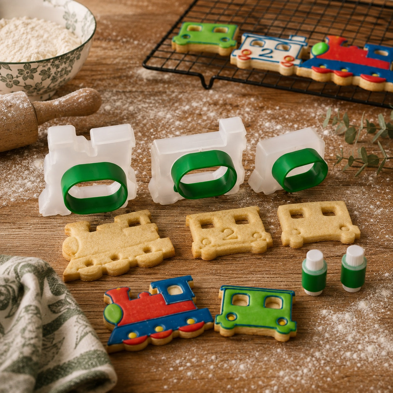 Molde para Biscoitos Trem Cuisipro - 5 peças