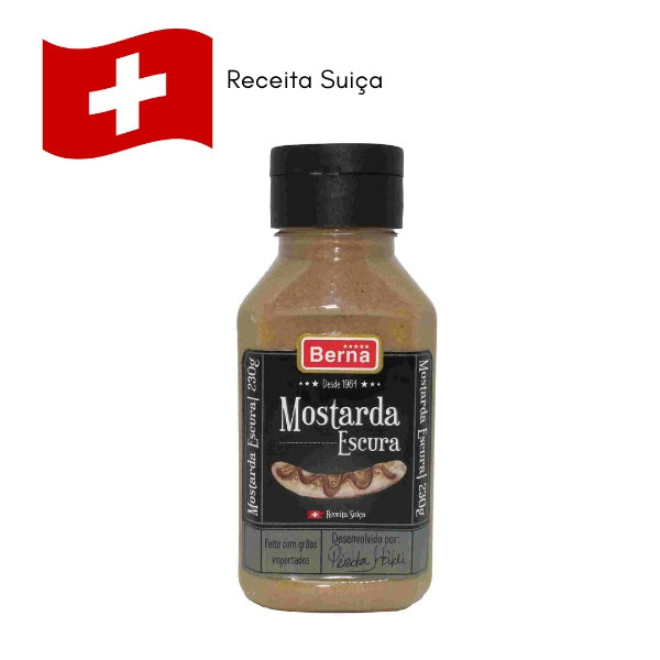 Kit Molhos Berna: Mostarda Escura + Mostarda Forte + Ketchup com curry