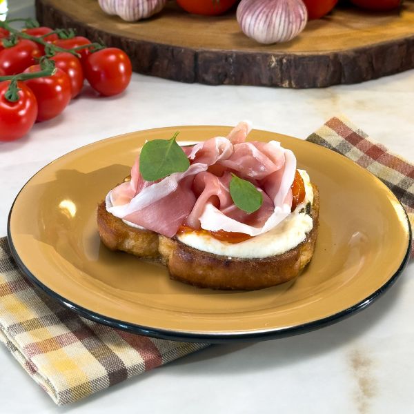 Prato de Sobremesa Esmaltado – Caramelo