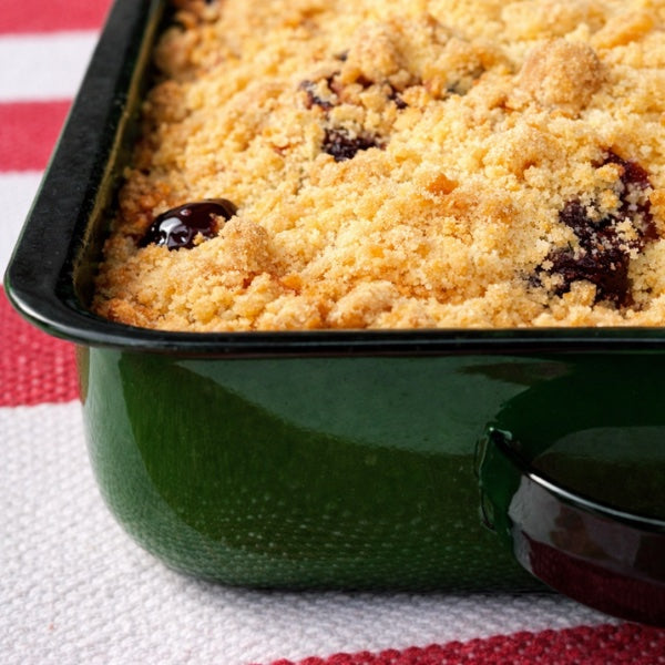 Travessa Esmaltada Verde G – 31 cm