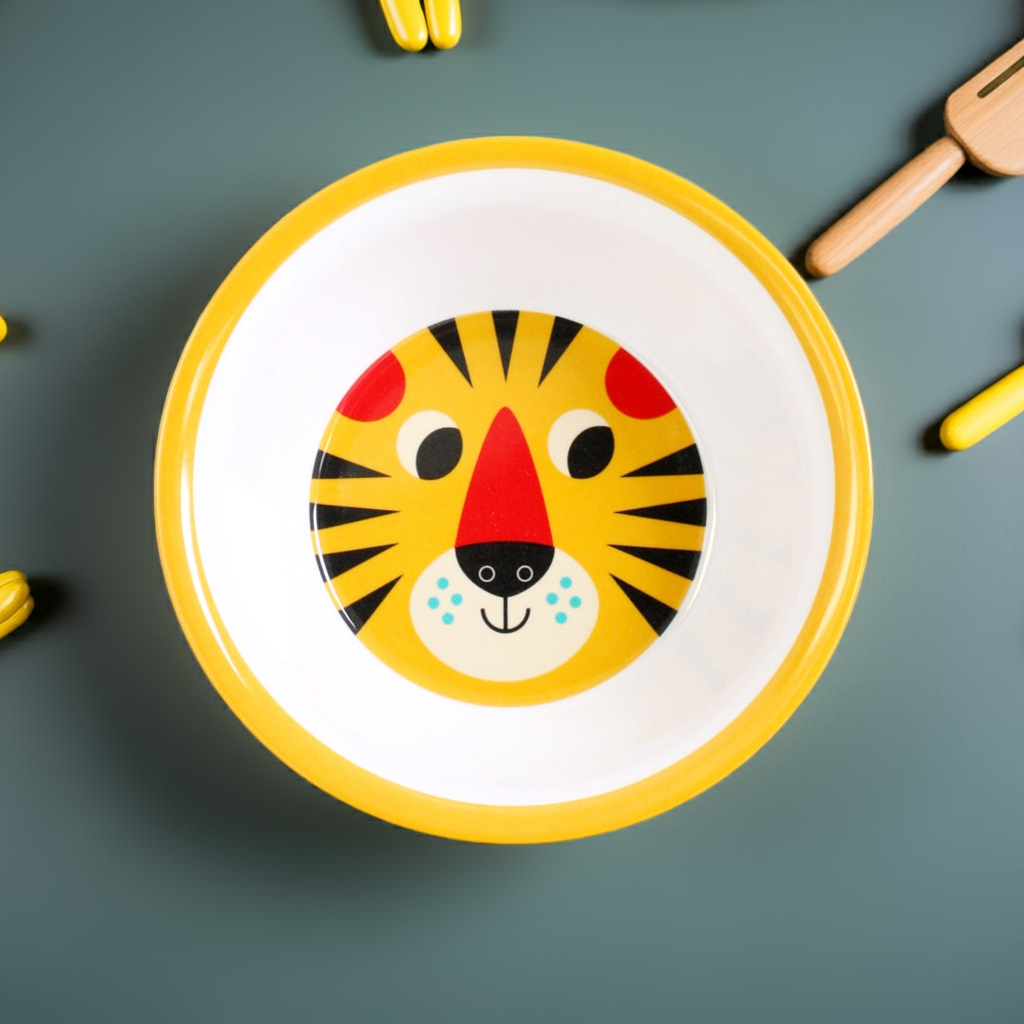Tigela infantil OMM design escandinavo tigre