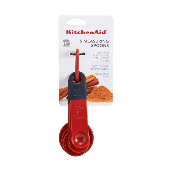 Kit de 5 Colheres Medidoras KitchenAid - Vermelho