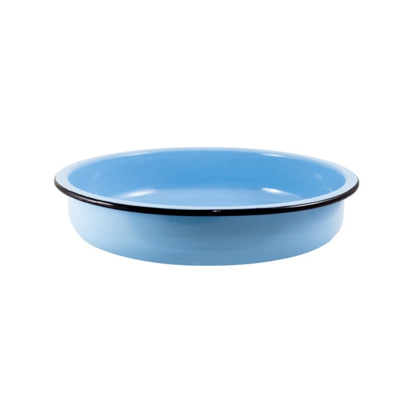 Forma Esmaltada Redonda 26 cm – Azul Claro