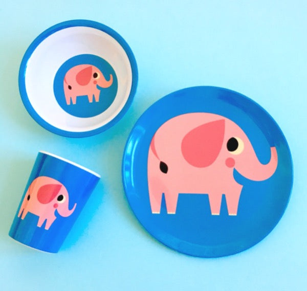 Tigela infantil OMM design escandinavo elefante