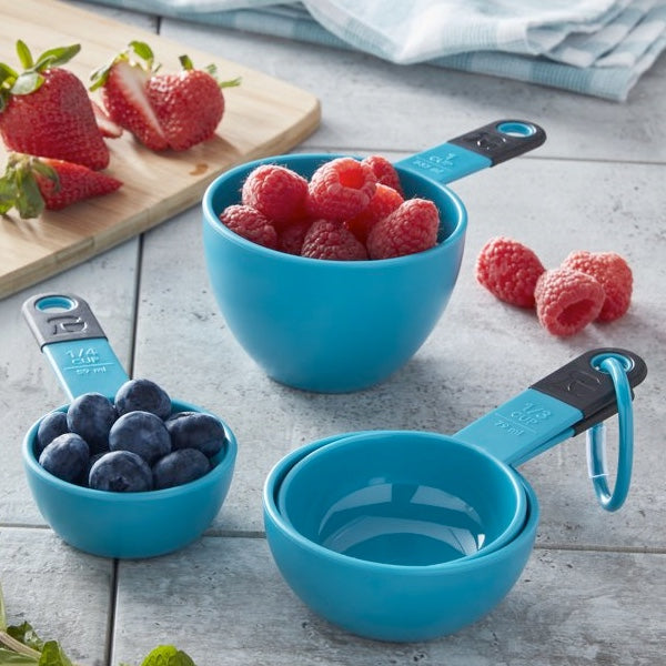 Conjunto de 4 Copos Medidores KitchenAid - Azul