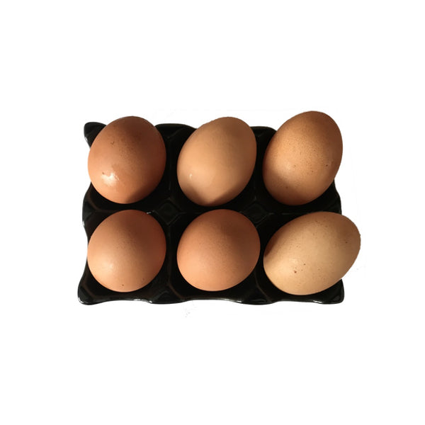 Porta Ovos de Cerâmica Cozinha Retrô - Preto